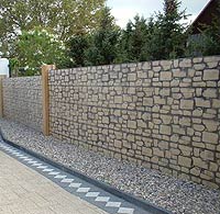 Mauer aus Beton