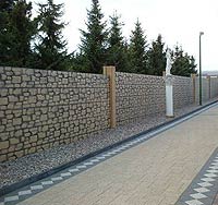 Mauer aus Beton