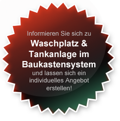 Tankstellen und Waschplätze im Baukastenprinzip